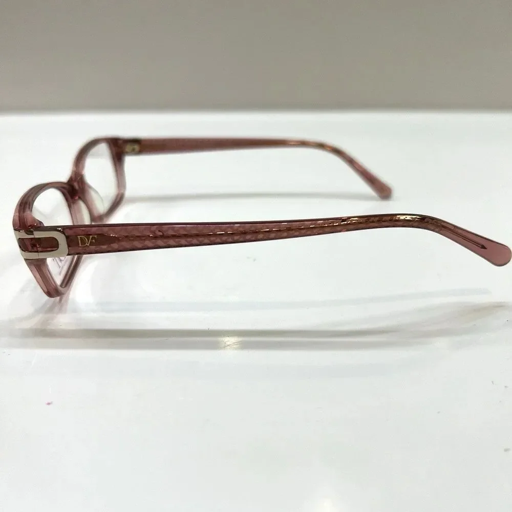 NEW Diane von Furstenberg DVF 5040 650 Translucent Pink Eyeglass Frame 52-16-135